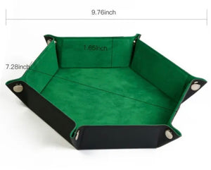 Hexagonal Dice Tray (green)