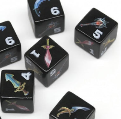 Set of 6 Weapon D6s