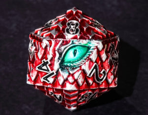 Eye of the Dragon (silver and red)