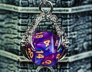 Dragon Claw Keyring (purple/blue)