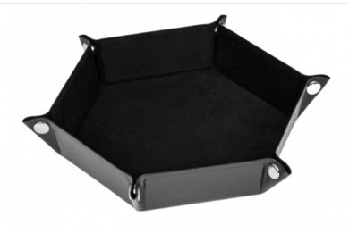 Hexagonal Dice Tray (black) - pre order