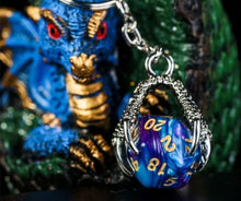 Dragon Claw Keyring (blue/purple)