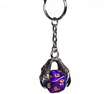 Dragon Claw Keyring (purple/blue)