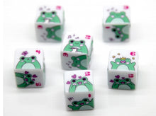 Set of 6 Cute Frog D6s