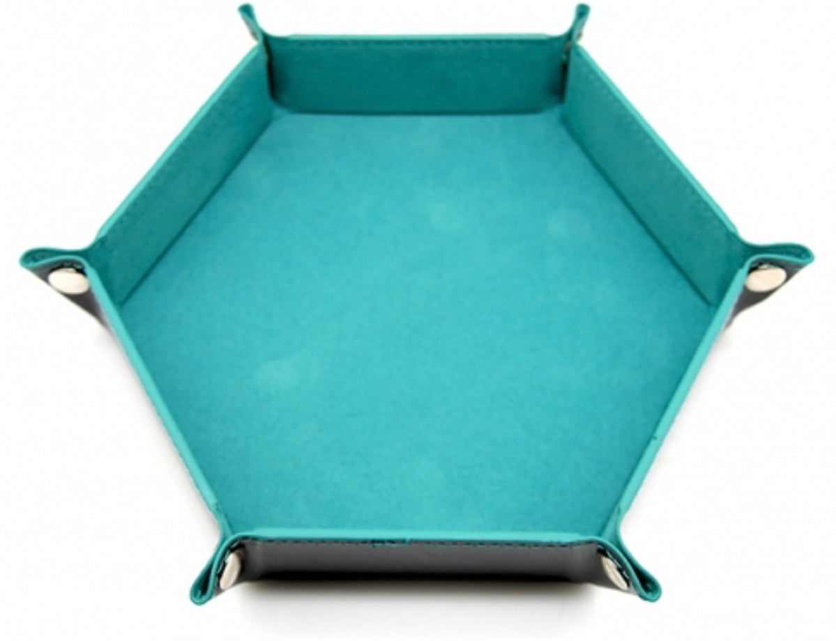 Hexagonal Dice Tray (turquoise)