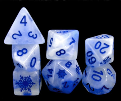 Snowflake Glow (dark blue)