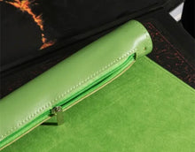 Faux leather dice scroll (green)
