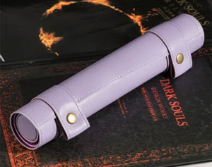Faux leather dice scroll (purple)