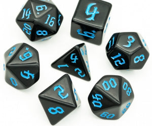 Black Opaque with blue ink