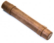 Faux leather dice scroll (brown)