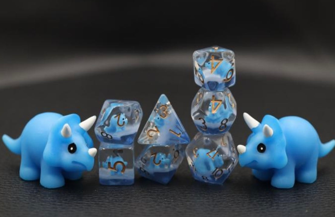 Dino (Blue Triceratops)