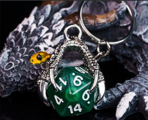 Dragon Claw Keyring (green)
