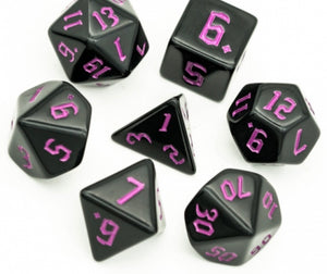 Black Opaque with purple ink