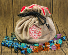Light Brown Pocket Dice Bag