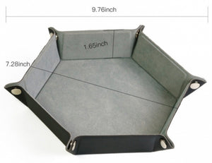 Hexagonal Dice Tray (grey)