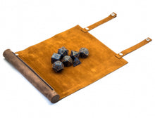 Faux leather dice scroll (brown)