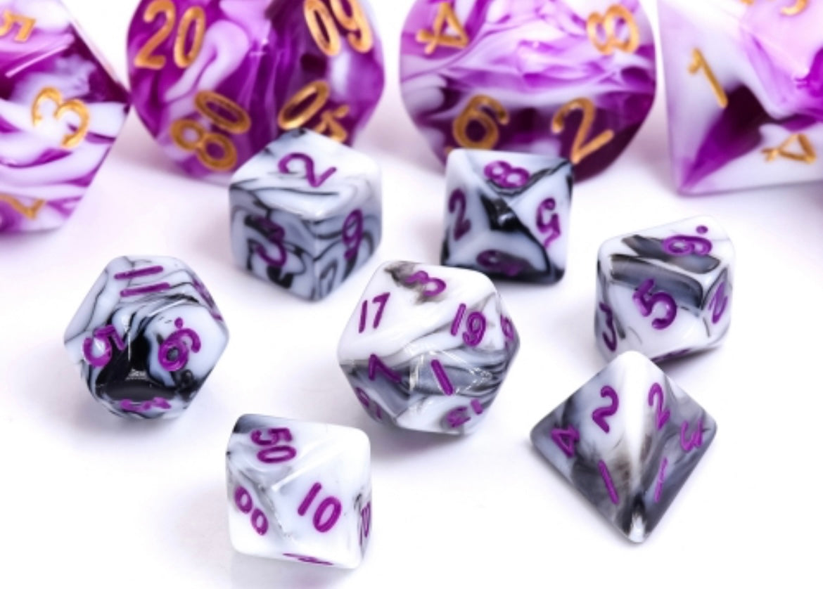 Mini Dice - Black/White