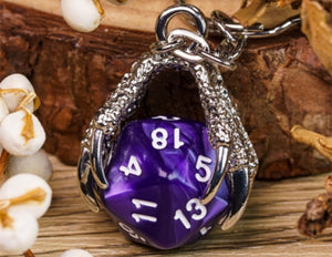 Dragon Claw Keyring (purple) -
